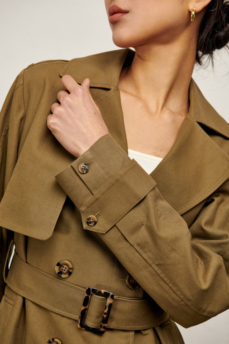 ジャケット・アウター STILL BY HAND SEMI-DOUBLE TRENCH COAT 51dbRKoKvjL._UY1000_.jpg