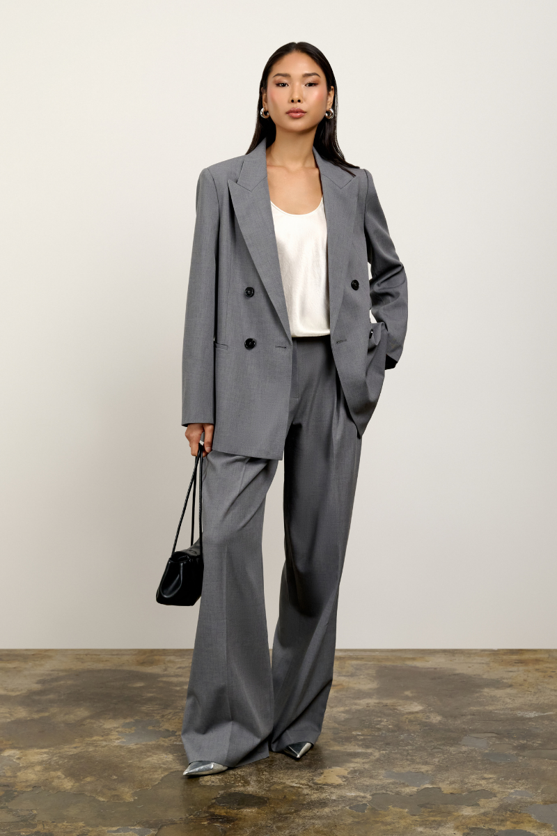 Bec Boxy Blazer - Charcoal