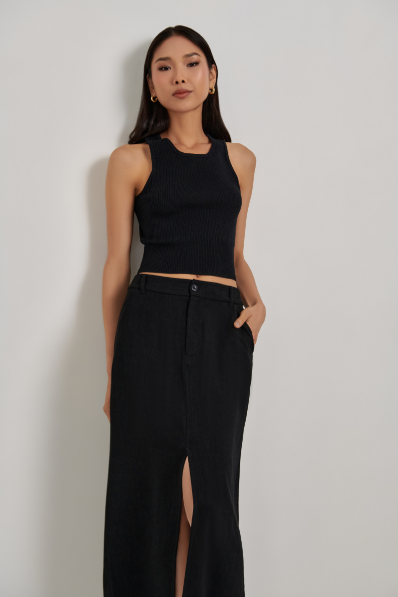 Audrey Tailored Maxi Skirt