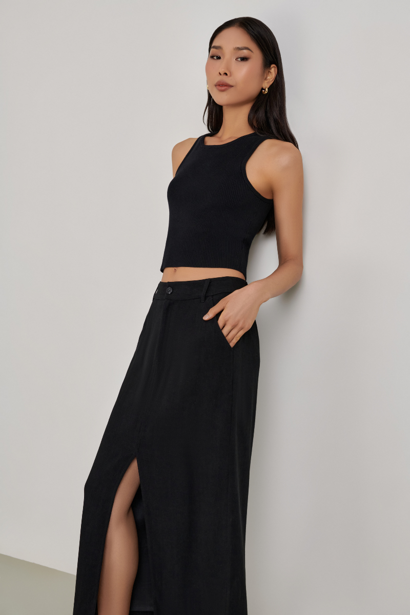 Audrey Tailored Maxi Skirt