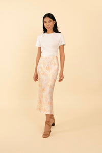 The Olivia Slip Skirt - SAKURA Print