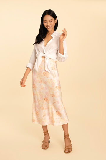 The Olivia Slip Skirt - SAKURA Print