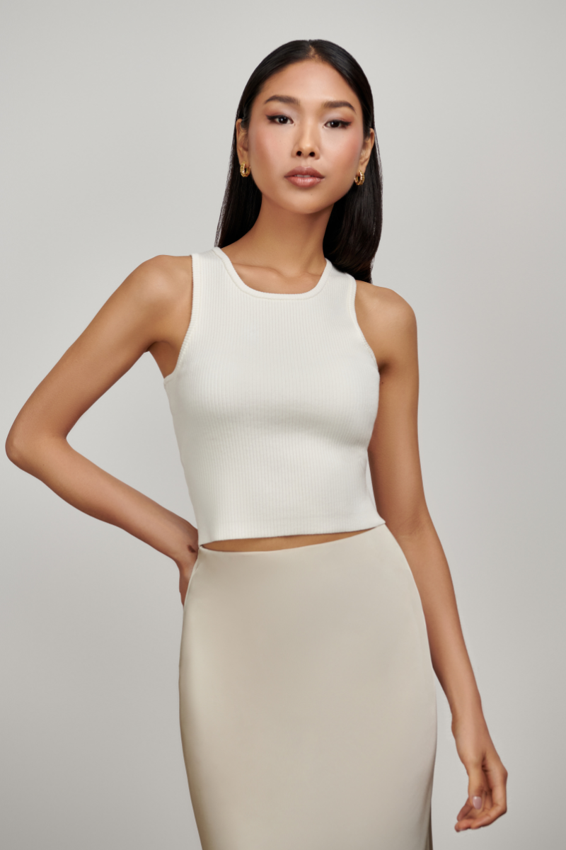 Lili Knit Tank Top - Tofu