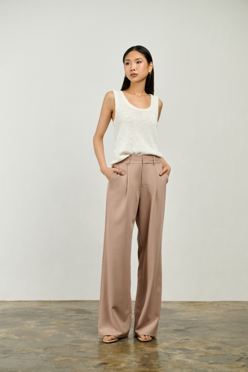 Drew Boucle Tank - Starch