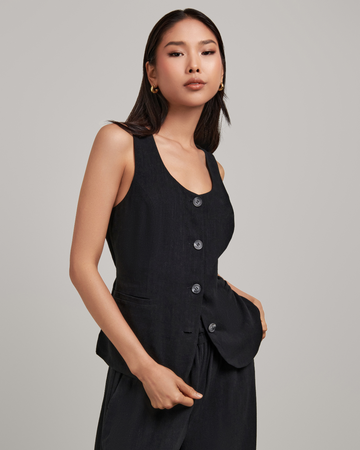 Madi Scoop Button Vest