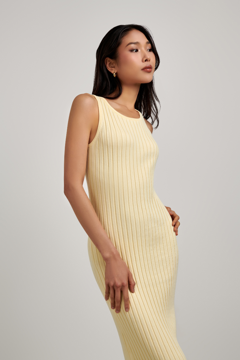 Clara High Boat Neck Maxi