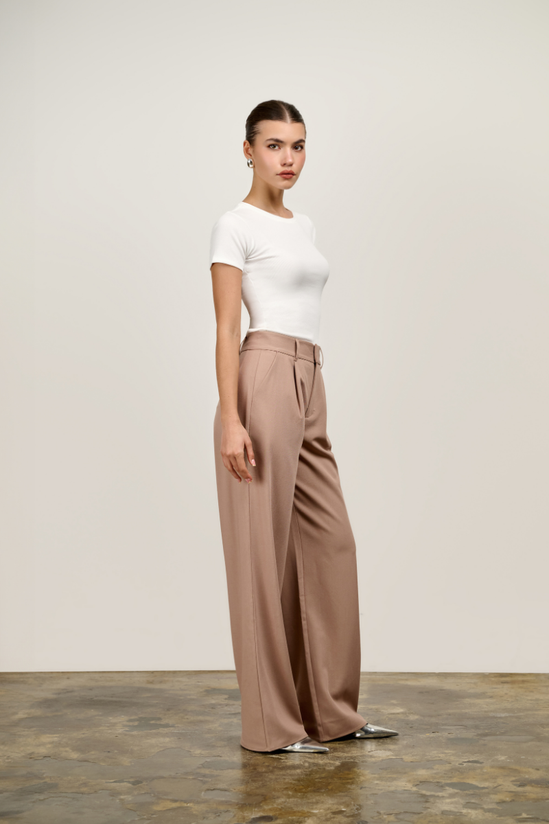 Elly Rib Tee - White