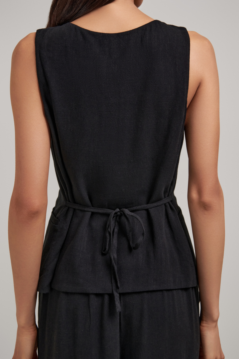 Madi Scoop Button Vest
