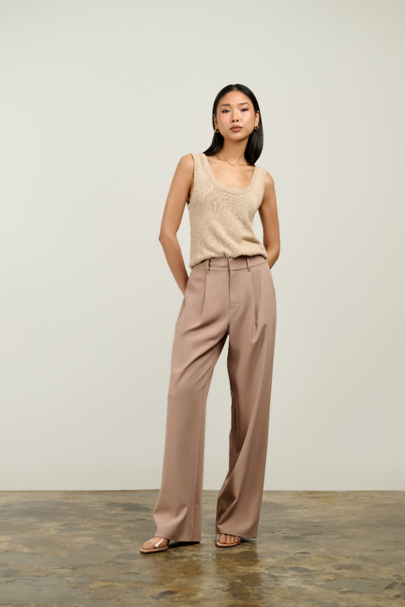 Willow Wide Leg Pants - Toast