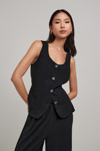 Madi Scoop Button Vest