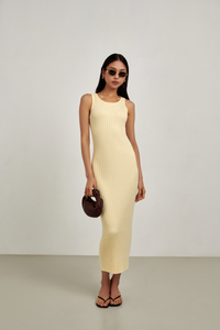 Clara High Boat Neck Maxi