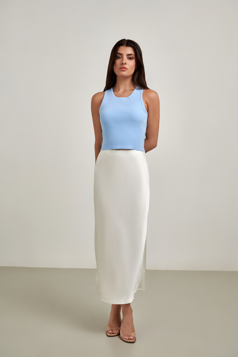 Lili Knit Tank Top - Blue
