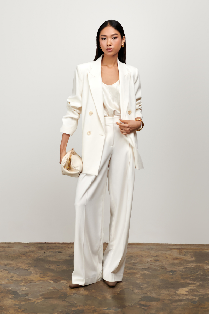 Bec Boxy Blazer - Vanilla