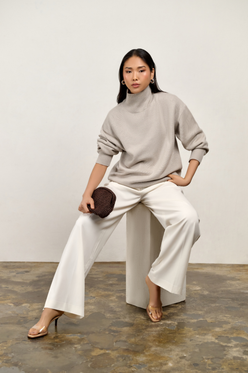 Aubrey Turtleneck - Stone