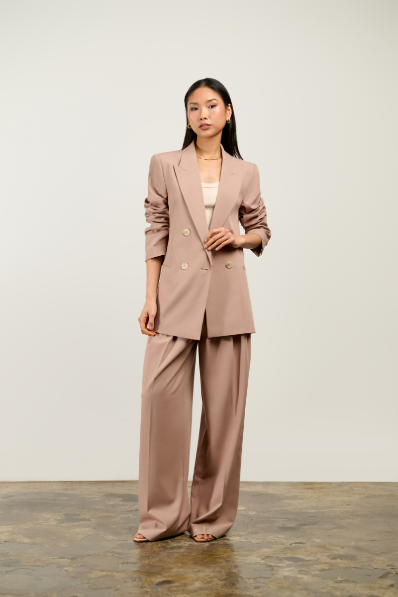 Bec Boxy Blazer - Toast