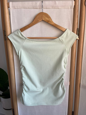 The Brigitte Poised Top - Mint Green