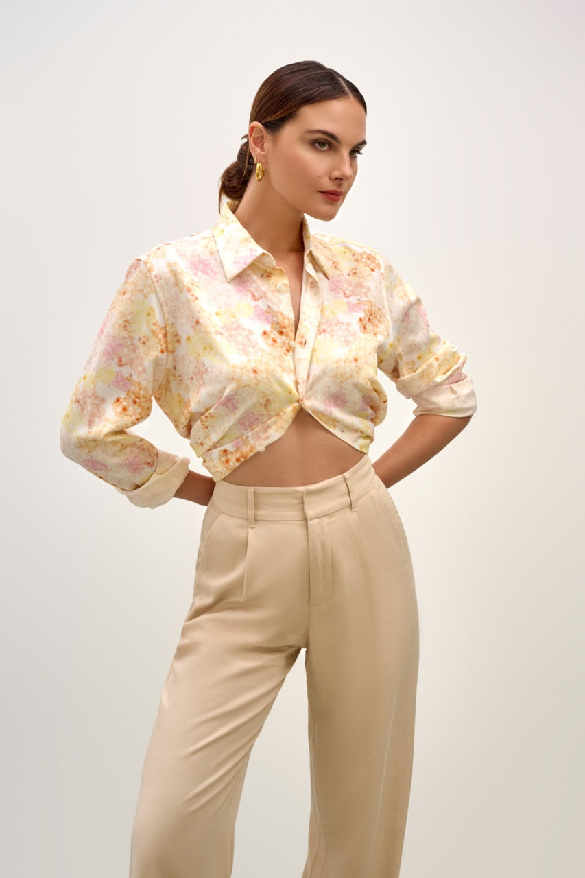 The Avery Button Down - SAKURA Print