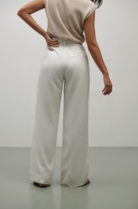 The Willow Wide Leg Pant- White