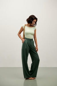 The Brigitte Poised Top - Mint Green