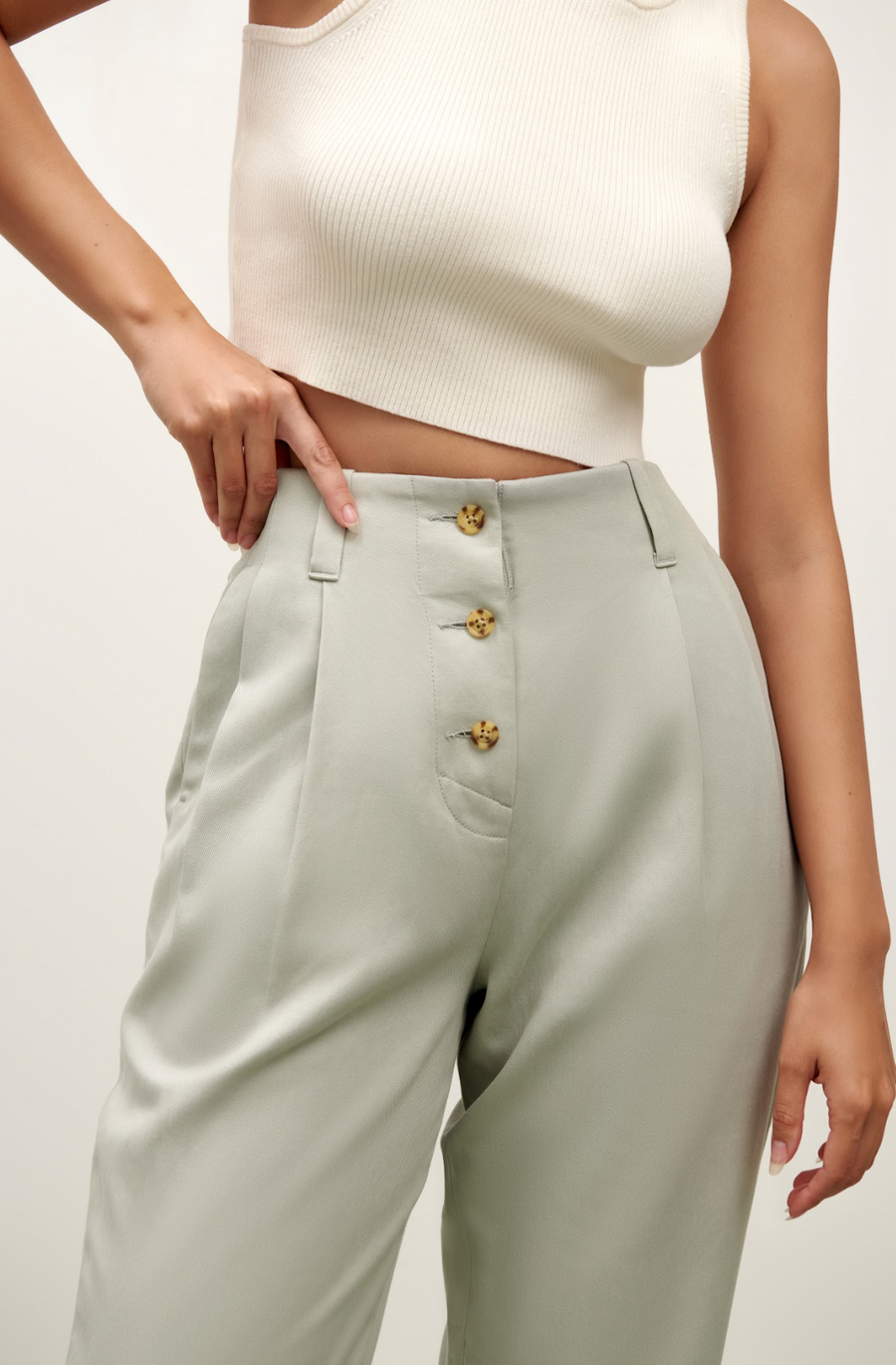 The Callie Pants - Mint