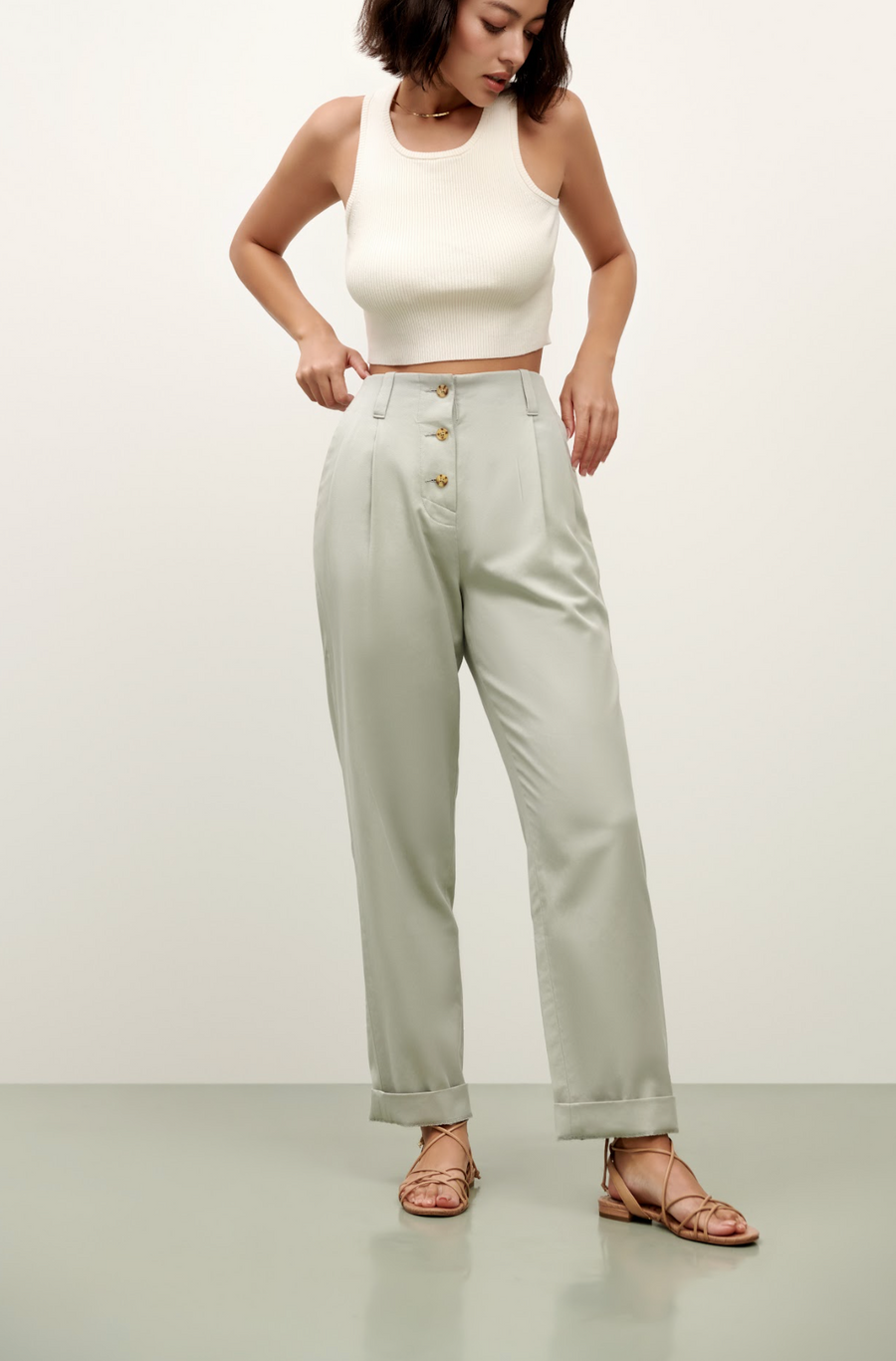 The Callie Pants - Mint