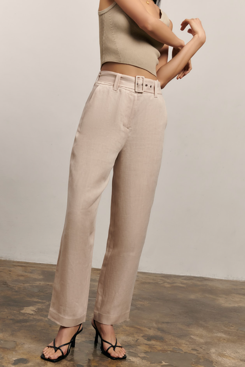 Jasper Linen Pant - Beige