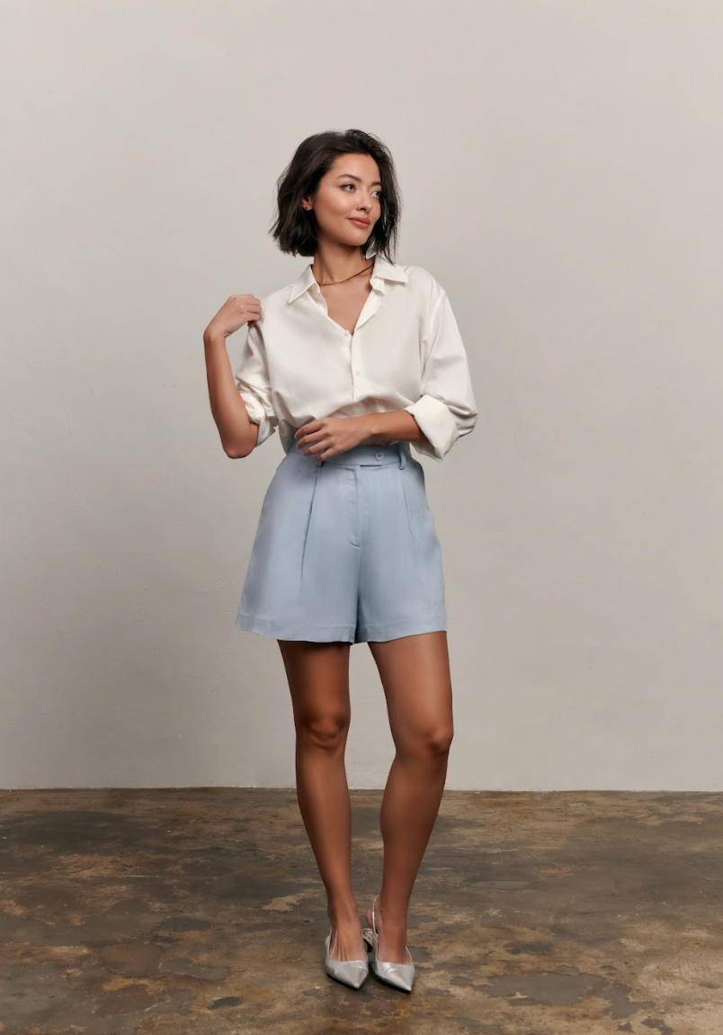 The Avery Button Down Shirt - White