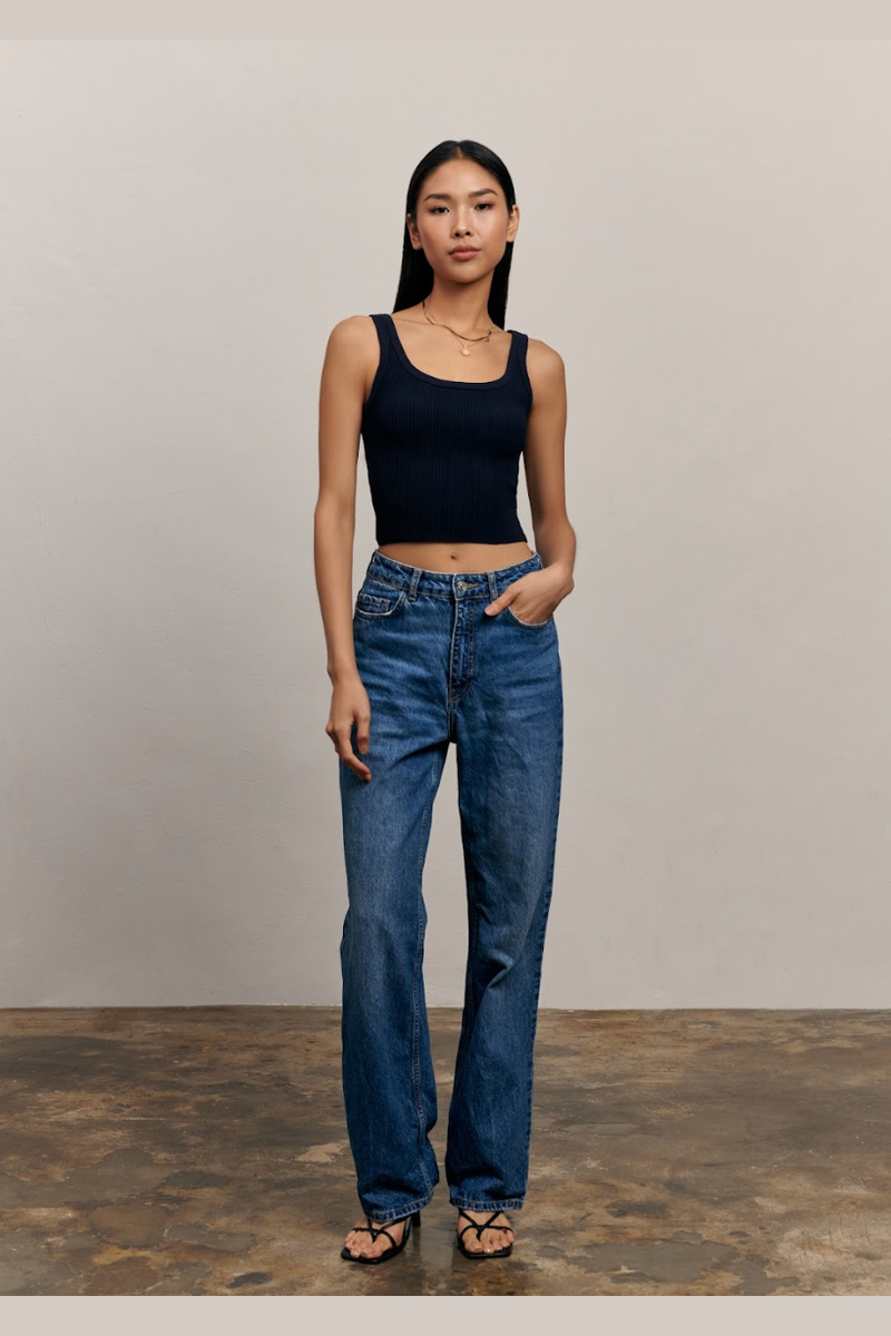 Sofia Tank Top - Navy