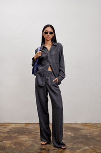 The Willow Wide Leg Pants - "Grey Wash"