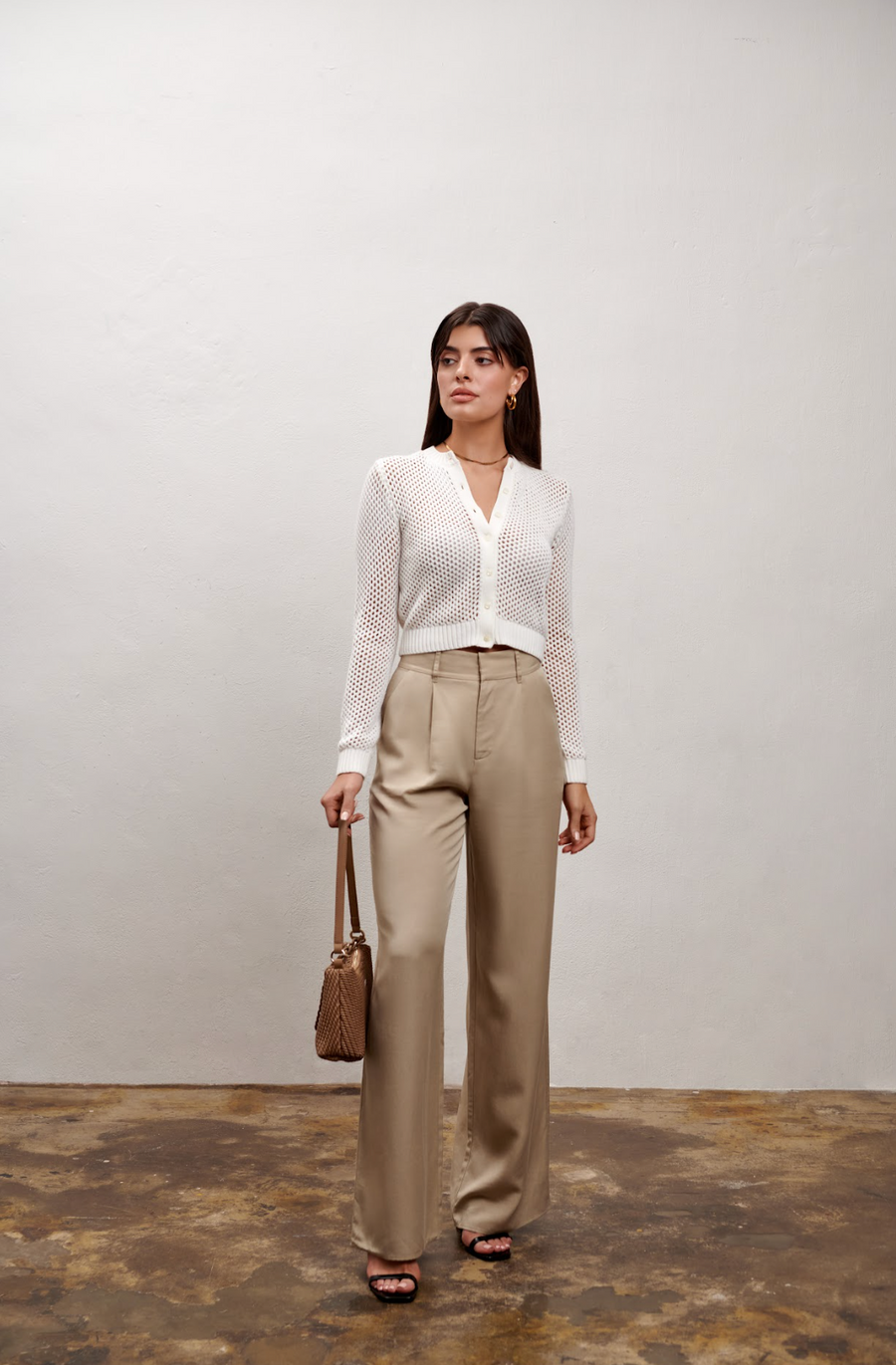 The Willow Wide Leg Pant- Camel