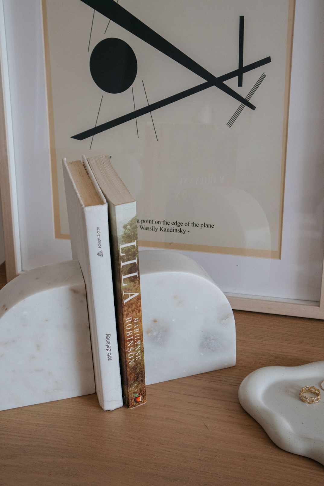 Marble Bookends