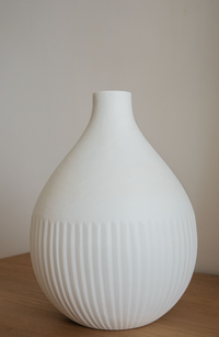 Round Ceramic Glass Vase