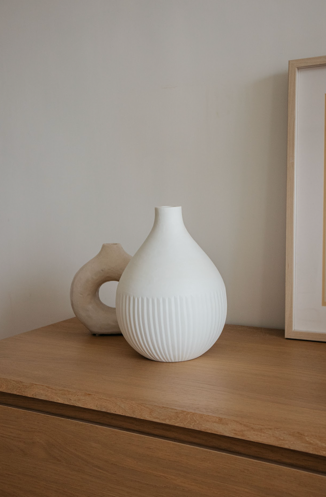 Round Ceramic Glass Vase