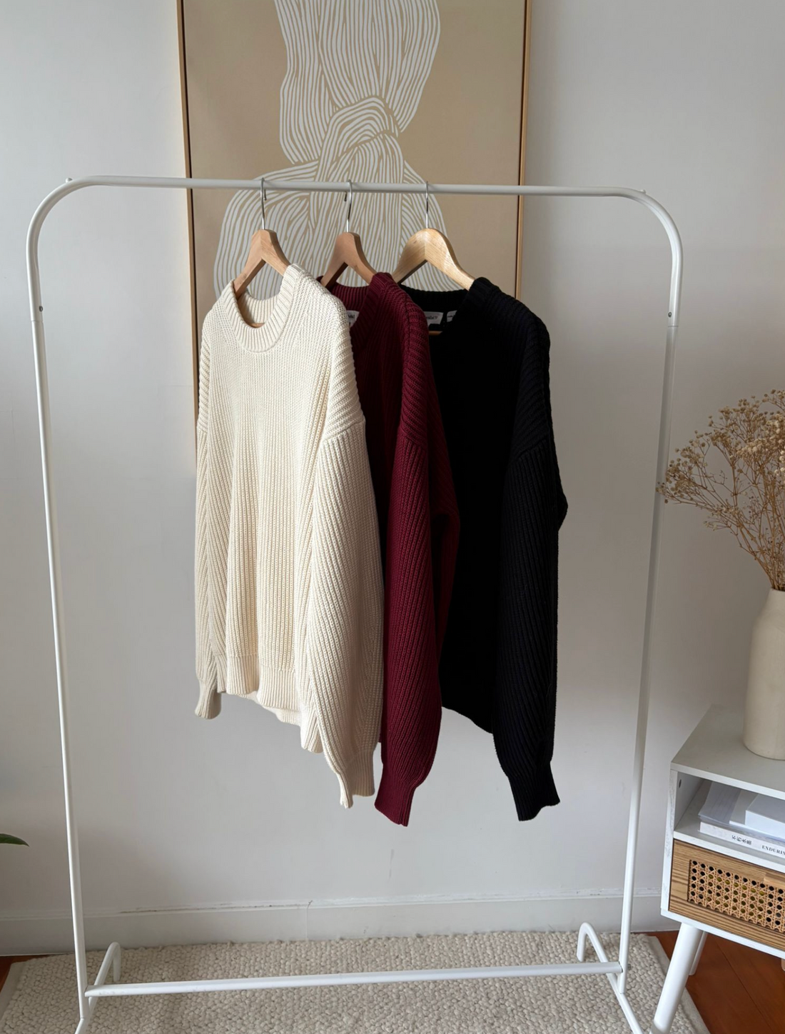 The Nora Oversized Sweater - Burgundy