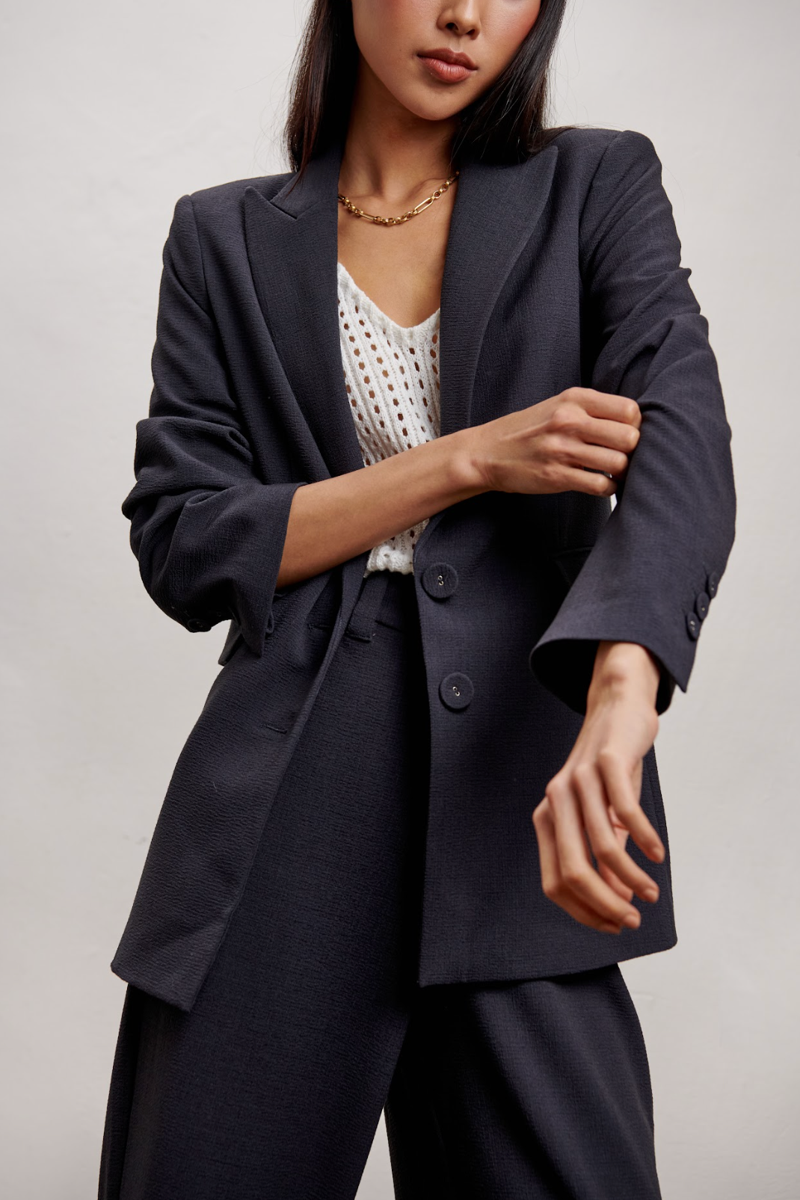 Mila Blazer - Charcoal