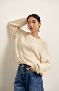 The Nora Oversized Sweater - Tofu