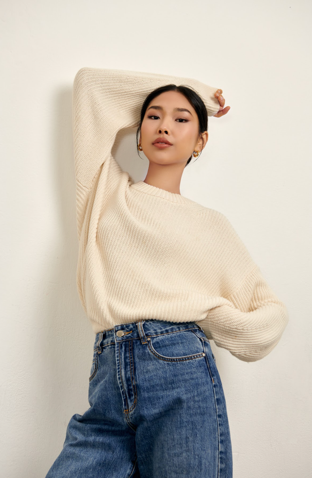 The Nora Oversized Sweater - Tofu