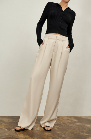 Willow Wide Leg Pant - Oatmeal