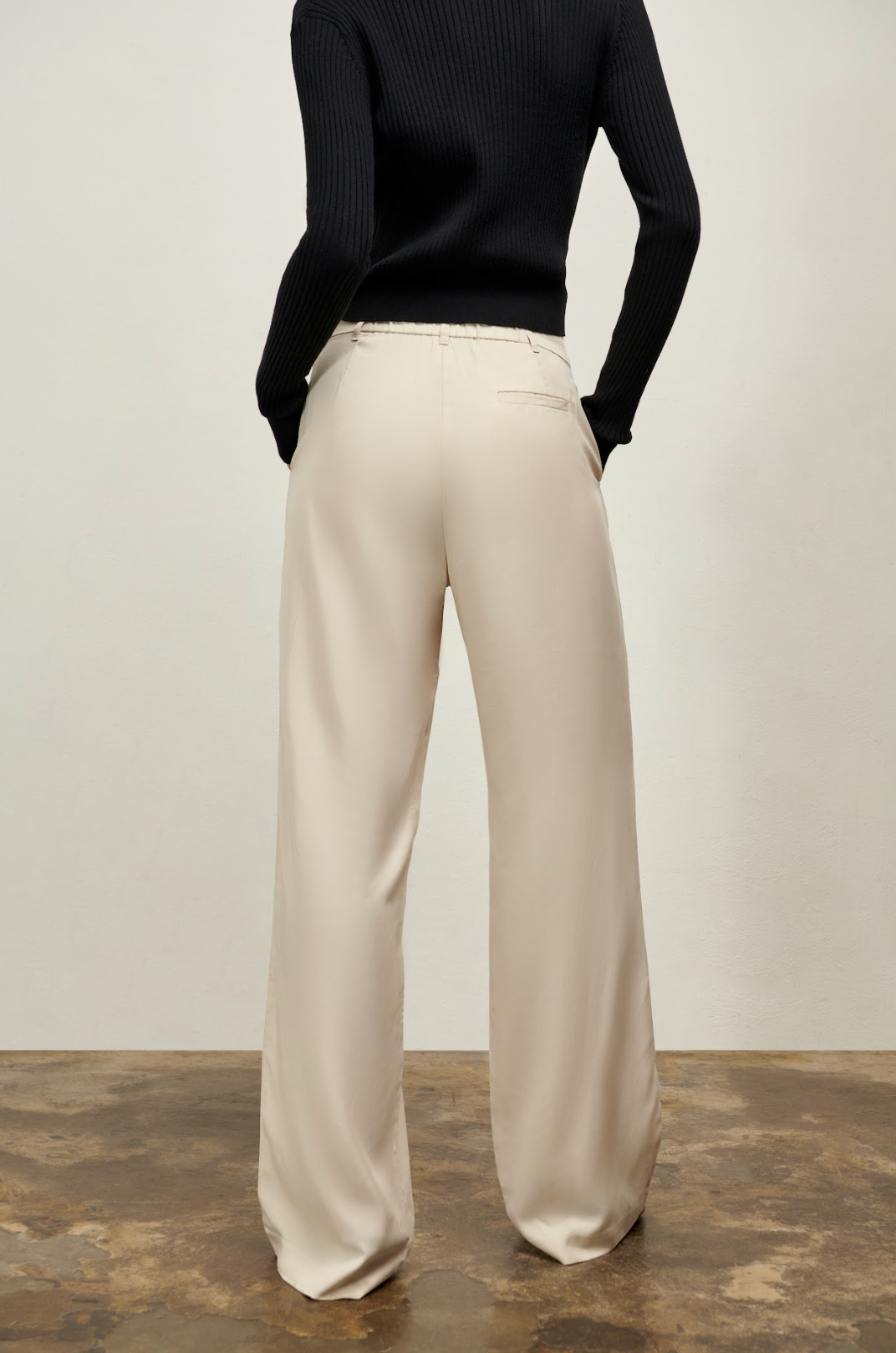 The Willow Wide Leg Pant - Oatmeal