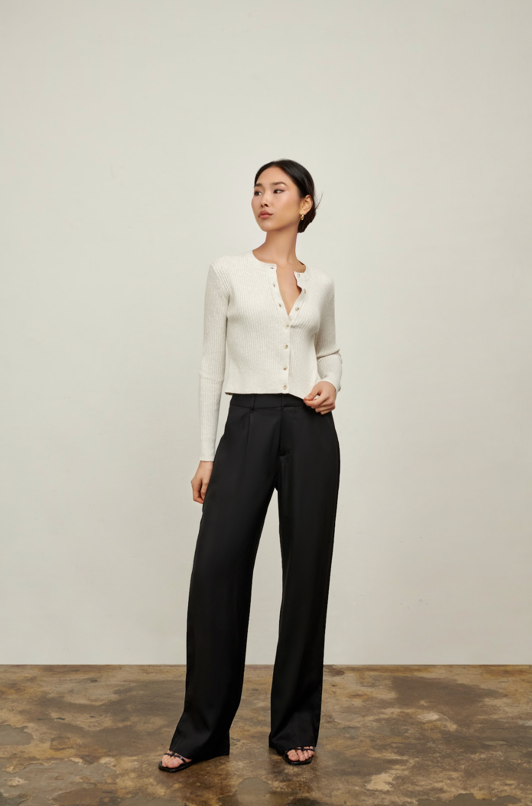 The Willow Wide Leg Pant - Black