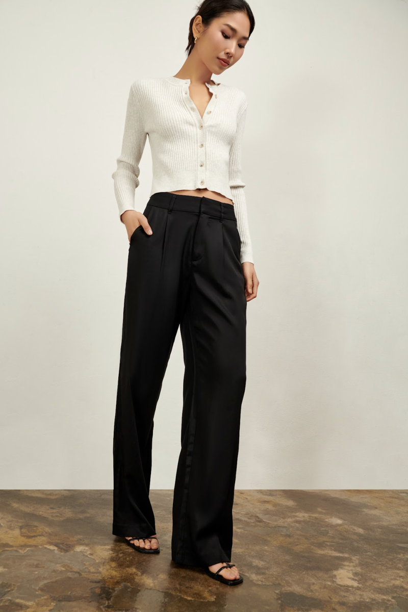 Willow Wide Leg Pant - Black