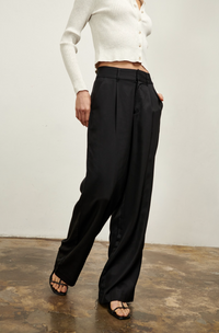 The Willow Wide Leg Pant - Black