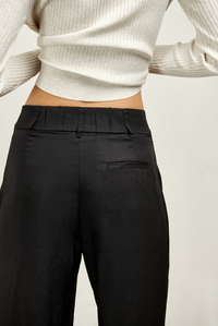 The Willow Wide Leg Pant - Black