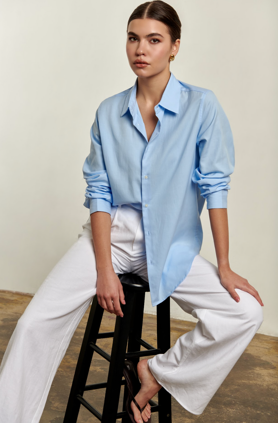 Avery Button Down - Blue