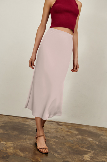 Olivia Slip Skirt - Rose