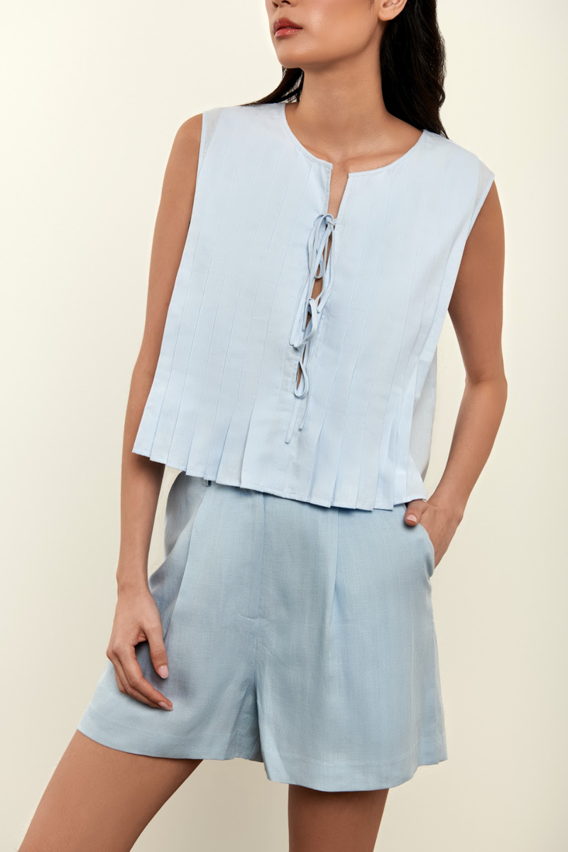 Poppy Tie Front Blouse