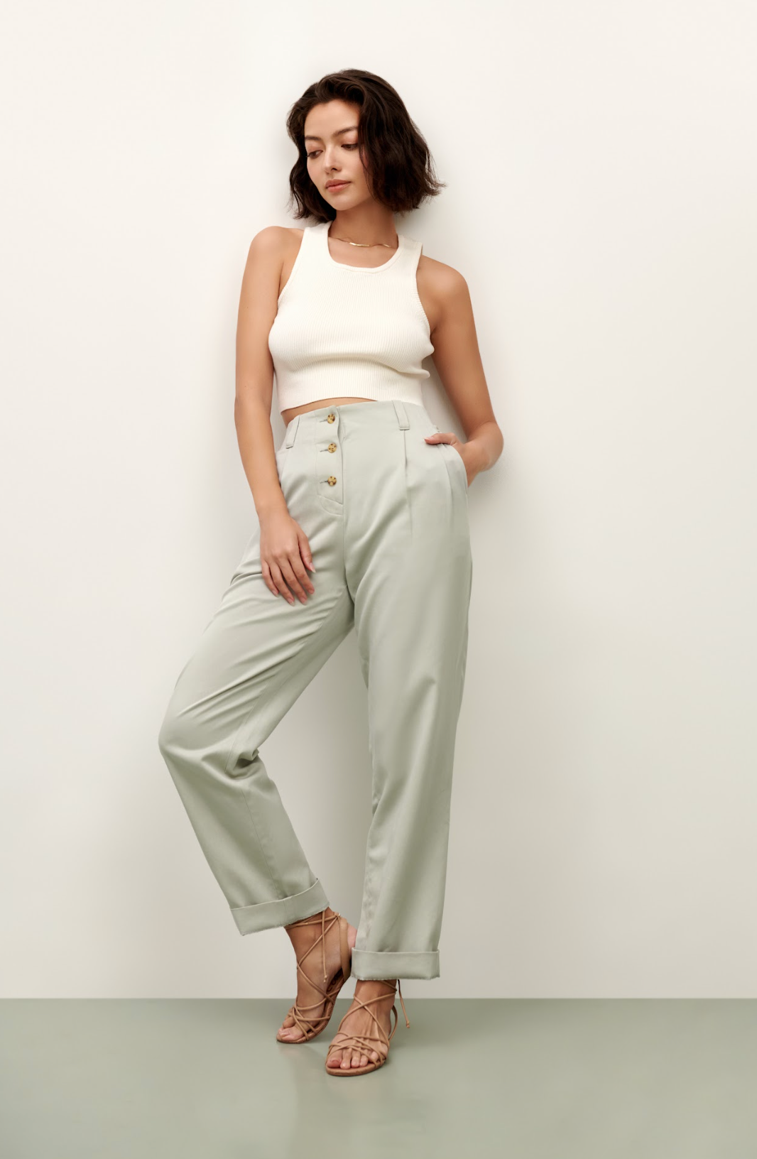 The Callie Pants - Mint