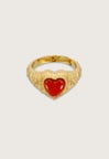 The Ruby Heart - Ring(14HK Size40mm)