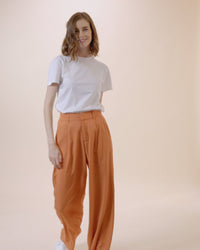 The Willow Wide Leg Pant - Rust