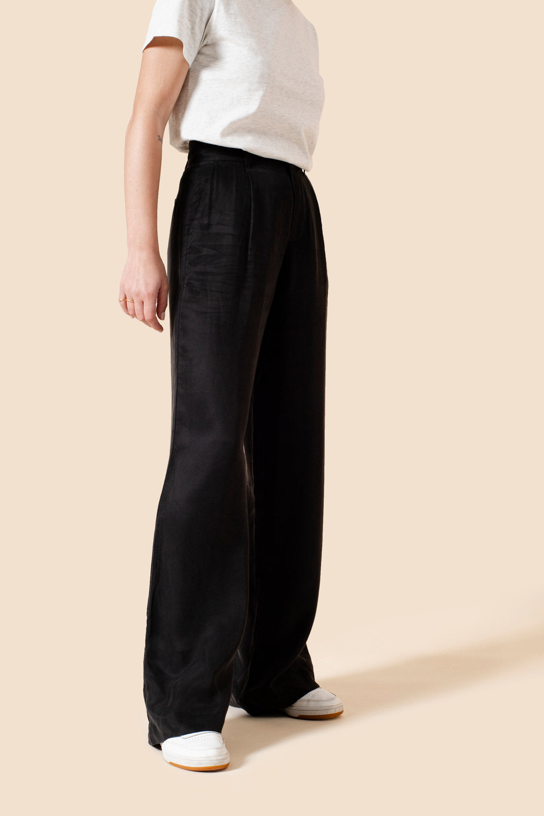 The Willow Wide Leg Pant - Black